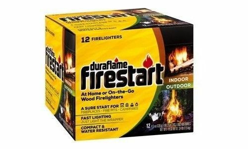 DURAFLAME 4841 FIRESTART 12 PACK FIRE LOG STARTER FIRELIGHTER WOODSTOVE 0083576