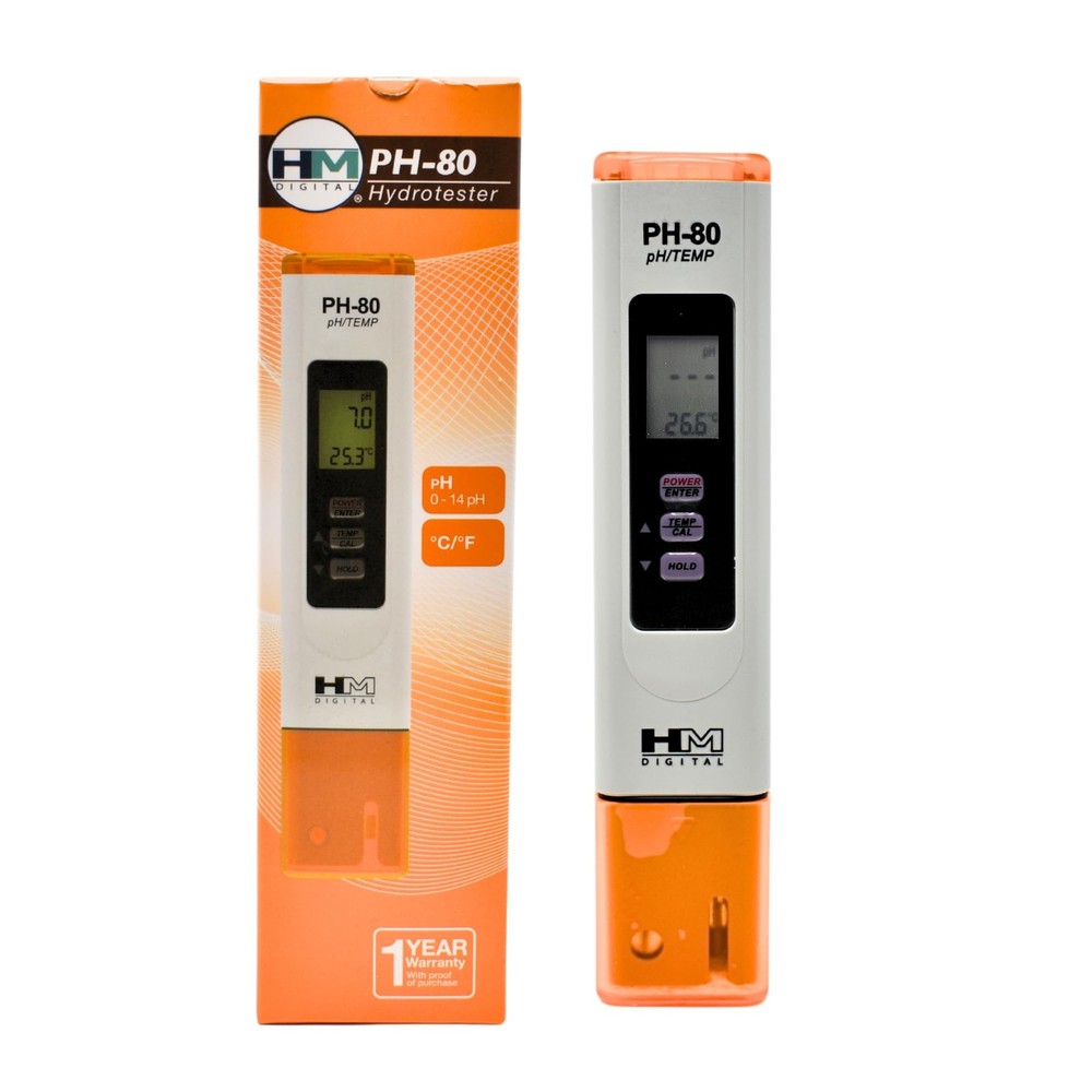 HMDPHM80 0-14 pH Range, 1 Resolution, +/- 2% Readout Accuracy, Purple