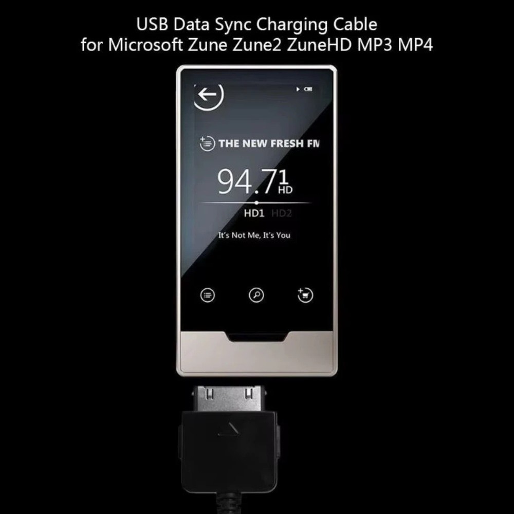USB Data Sync Charger Cable Cord For Microsoft Zune HD MP3 Player