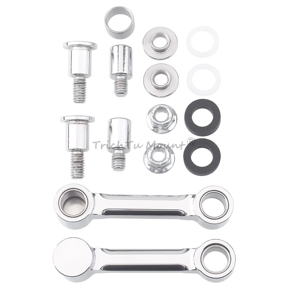 Chrome Front Fender Mount Bracket Kit For Harley Softail Springer FXSTS 1996-06