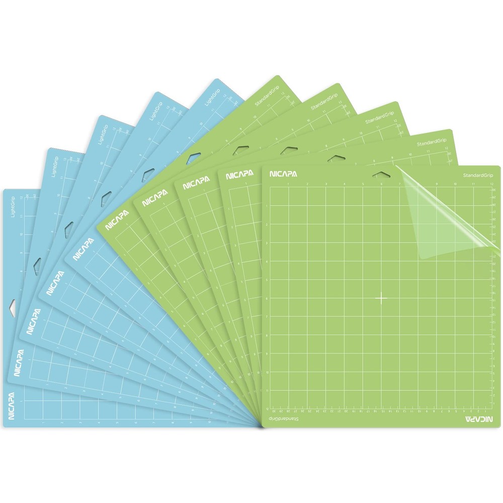 Replacement Cutting Mat 12x12 Inch LightGrip StandardGrip Craft 10 Pack