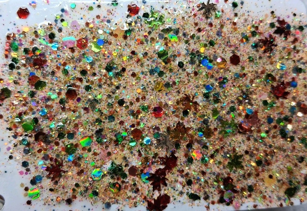 1 TSP Chunky Glitter Mix GREEN, COPPER & GOLD
