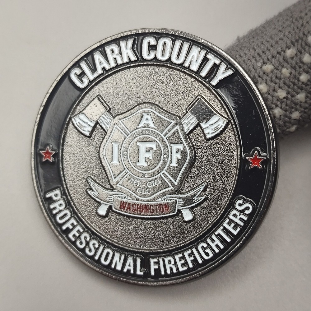 Wwashington Clark County Professional Firefighters Challenge Coin
