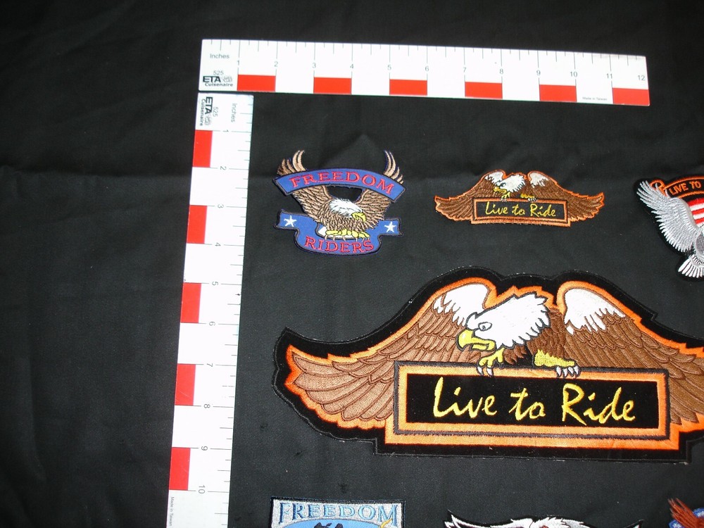 Motorcycle patch set collection
