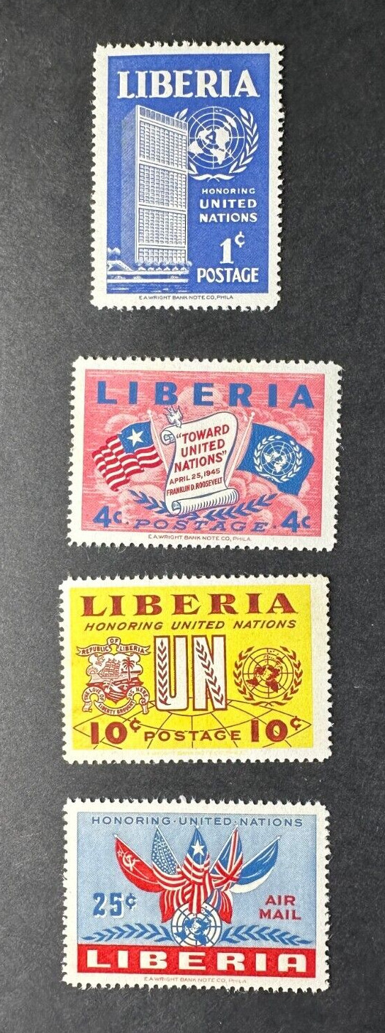 Liberia #338-340 C70 Mint  Complete Set
