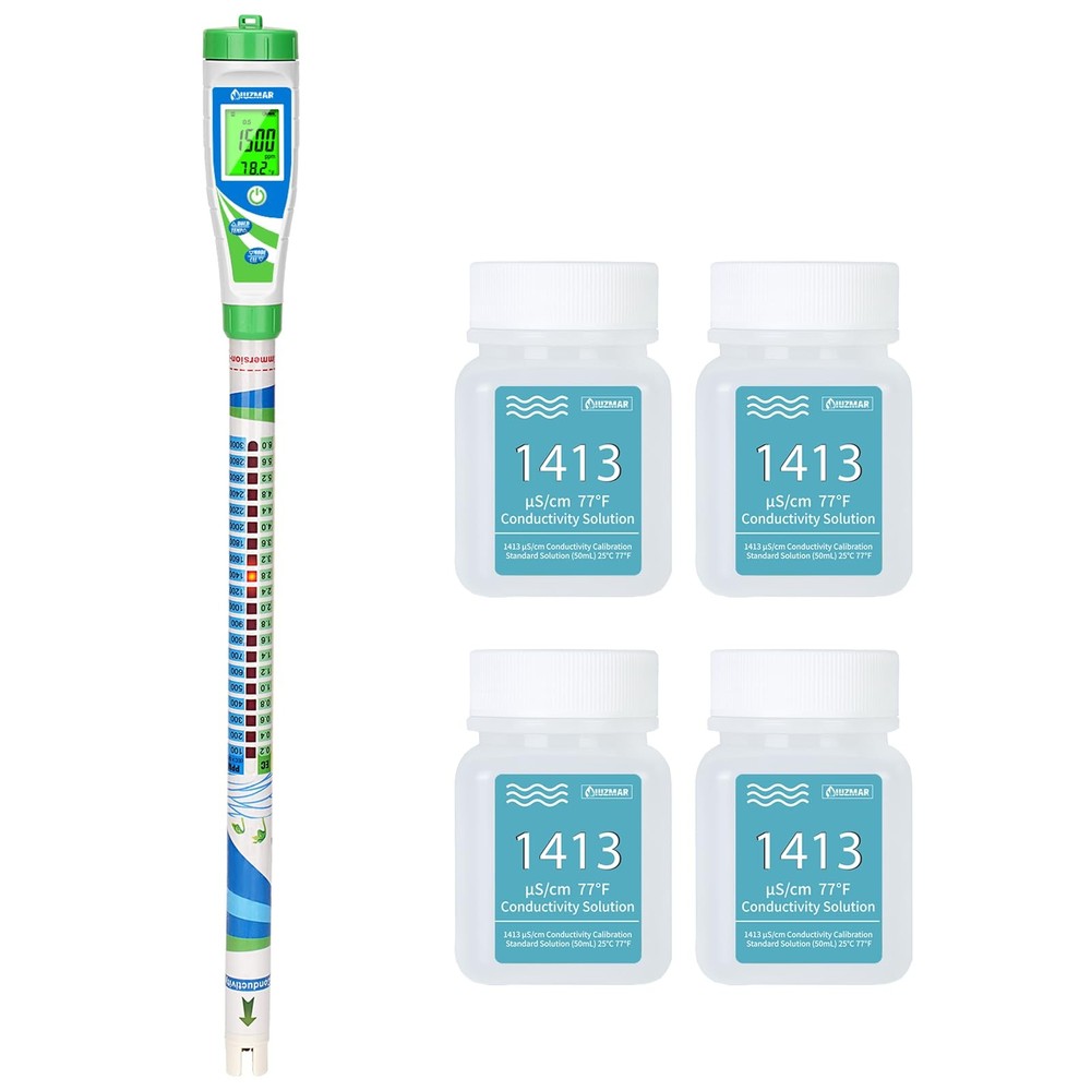 Digital Conductivity Tester PPM EC Meter Truncheon Nutrient with Light...