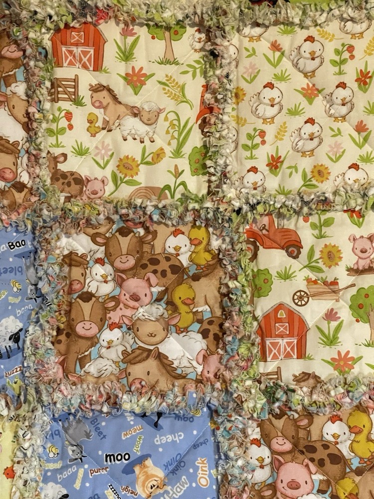 Down On The Farm Rag Quilt