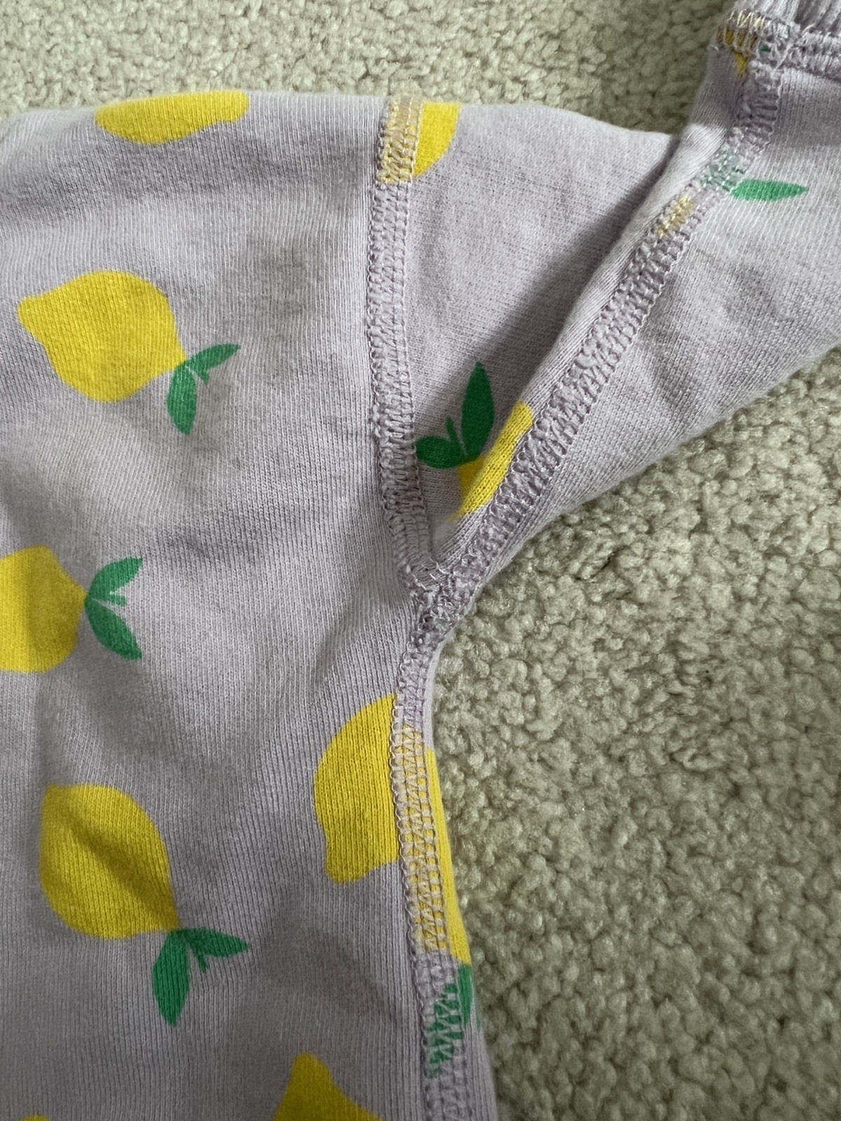 Hanna Andersson matching Purple Lemon Sweater & Pants Set. Size 6-12 mos, 70 cm