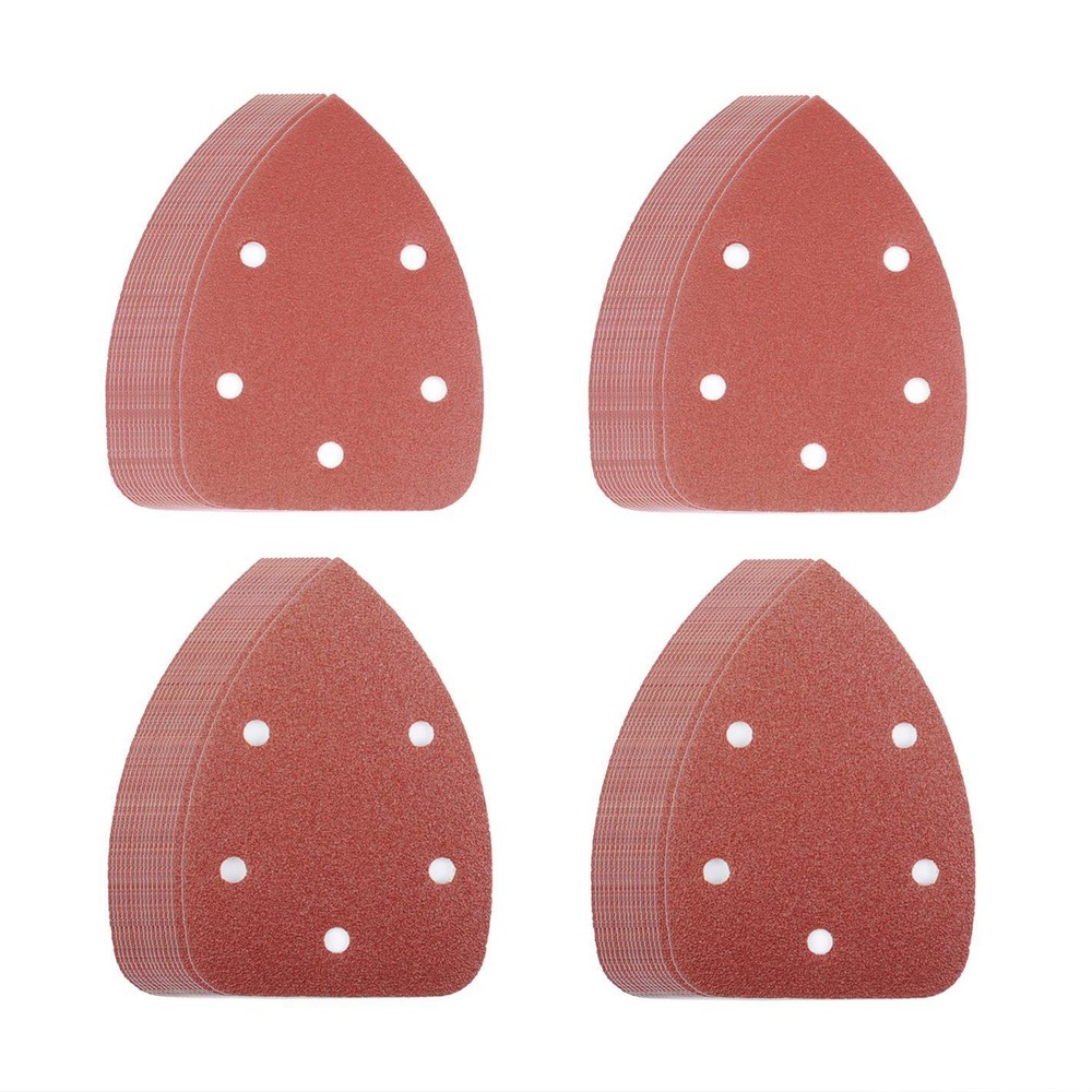 70PCS Sander Pads Sanding Sheets Sandpaper Hook and Loop Assorted 40-320 Grit