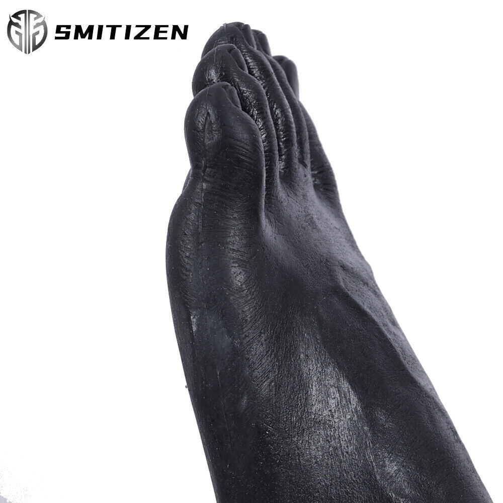 Smitizen Silicone Black Male Human Feet Realistic Skin Elastic Sock For Cosplay