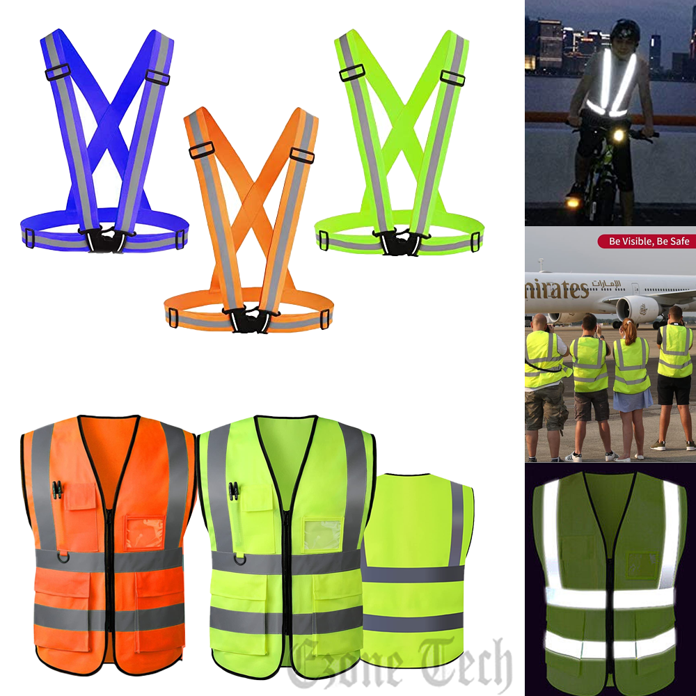 5 Pockets Safety Vest Reflective Security Vest High Visibility