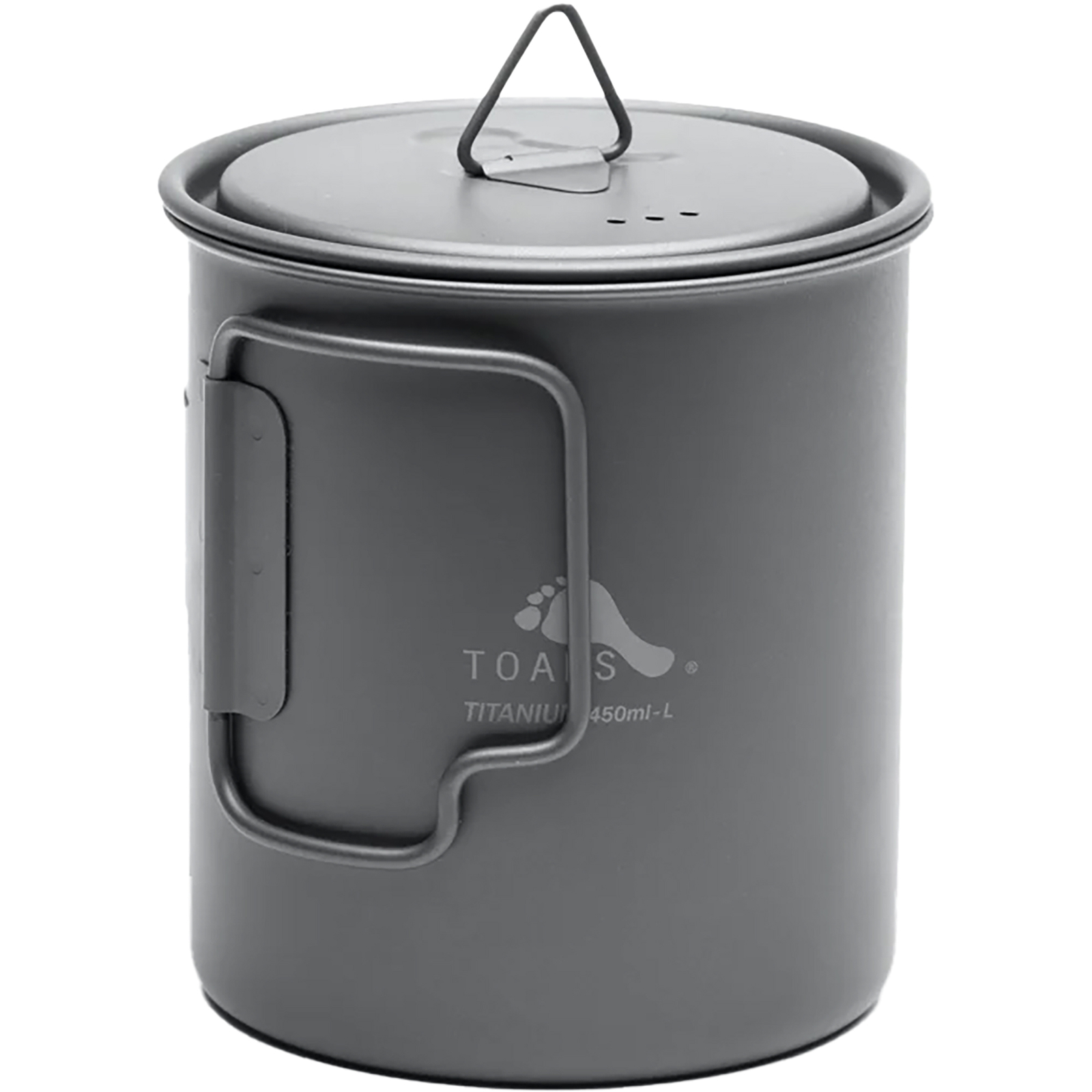 TOAKS 450ml Ultralight Titanium Cup with Lid - CUPLID450 - Outdoor Camping