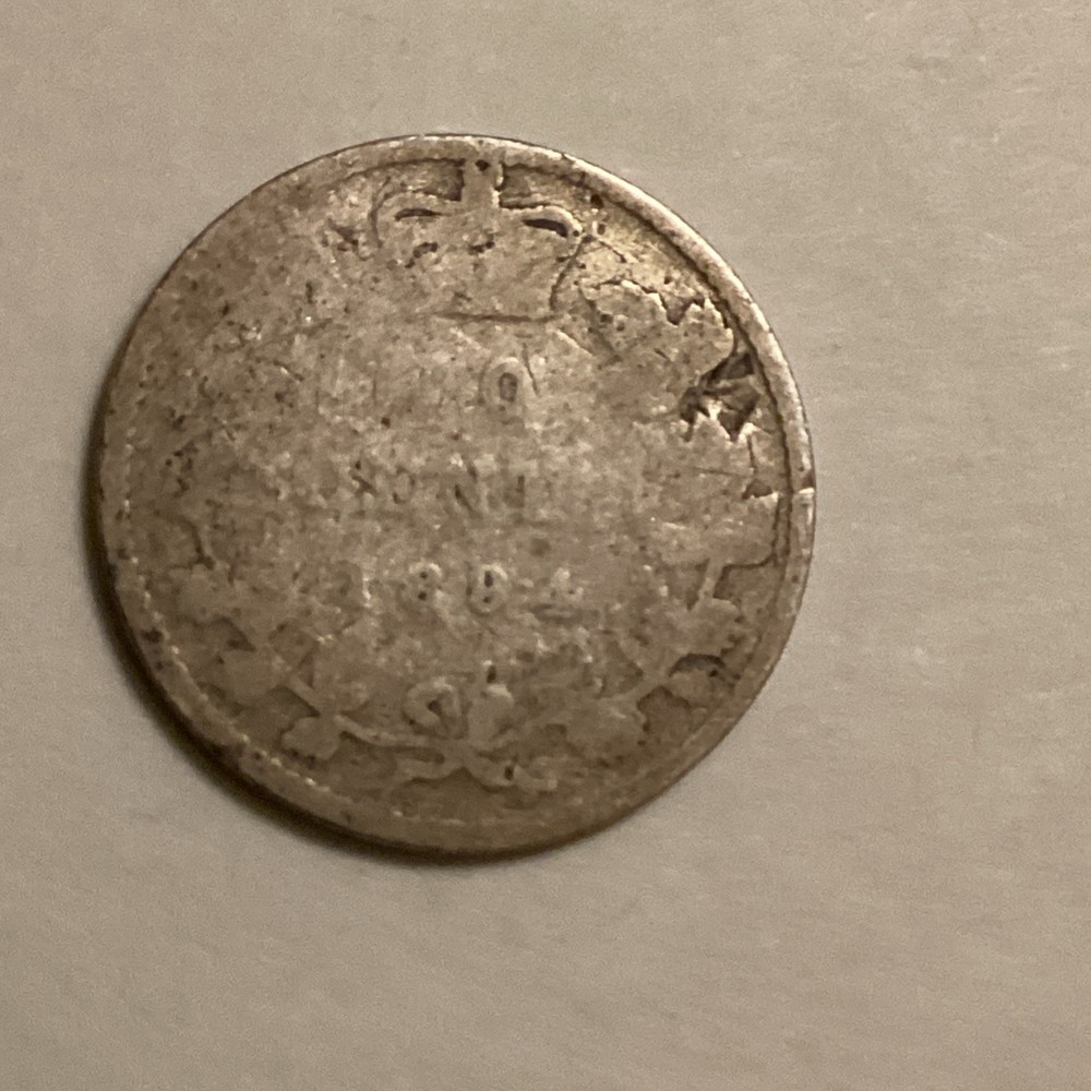 1894 CANADA 10 CENT SILVER KM 10