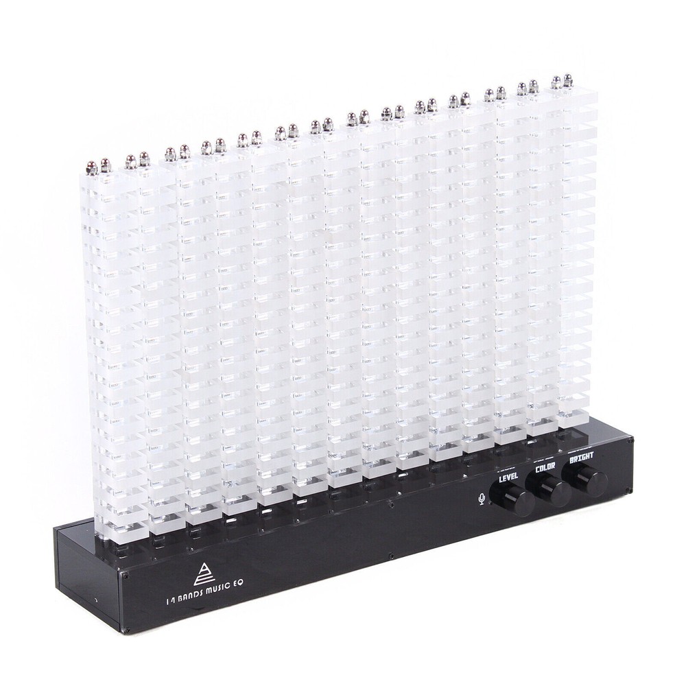 Acrylic 14-segment Spectrum Analyzer Level LED Indication Music Spectrum Light