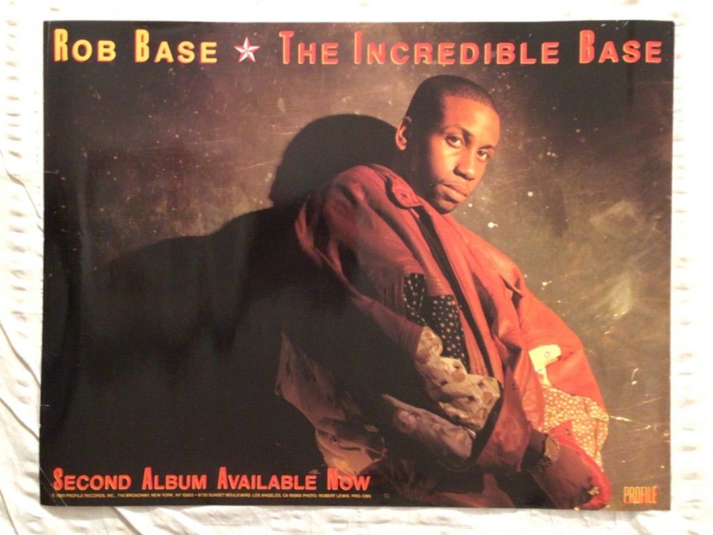 Rob Base 1999 Promo Poster The Incredible Base Glossy Rap Hip Hop