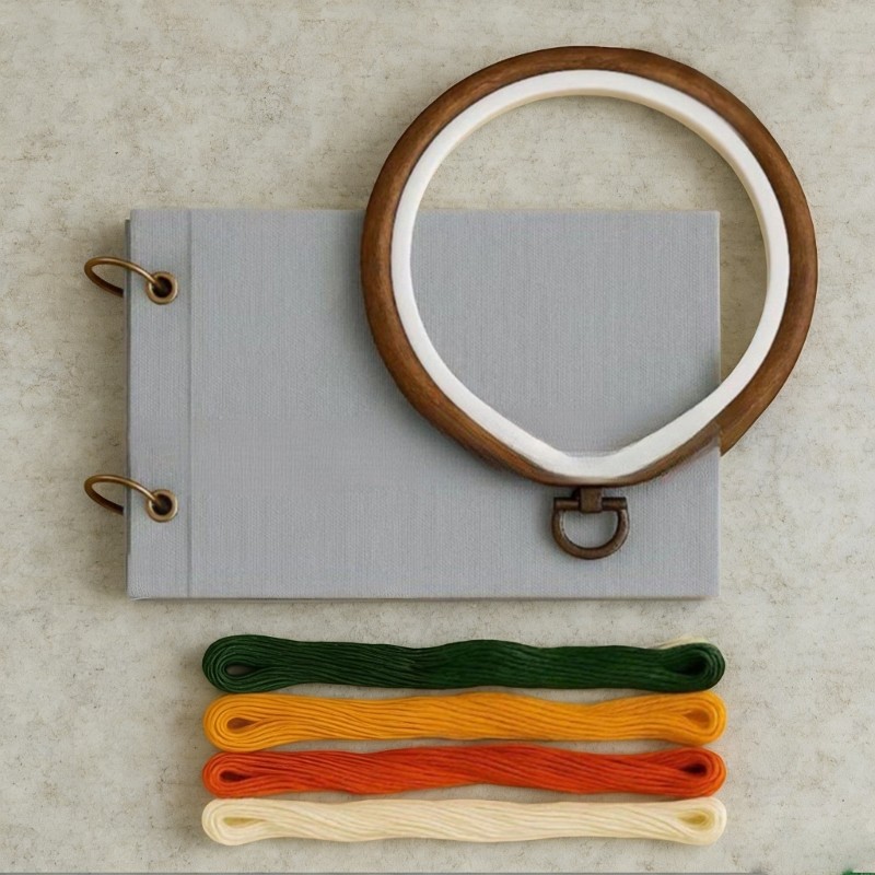 Complete Embroidery DIY Set Includes Needle Thread Linen Fabric For Craft