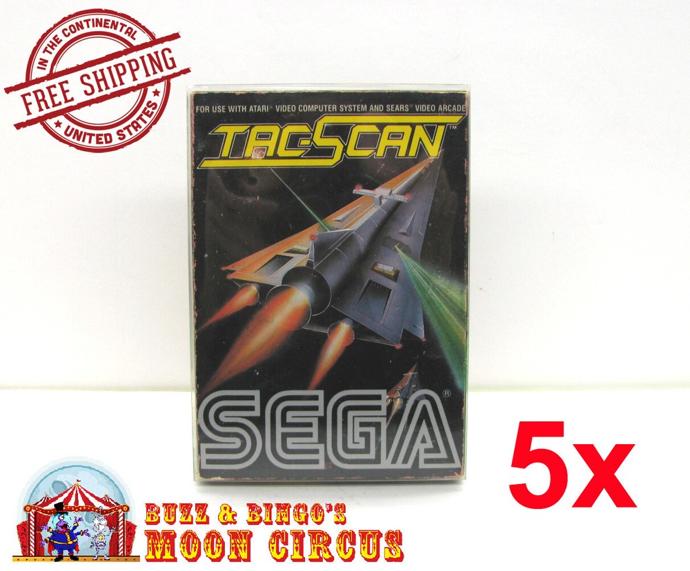 5X CLEAR PLASTIC PROTECTIVE BOX SLEEVE FOR ATARI 2600 BIG SEGA BOX CIB (SIZE E)