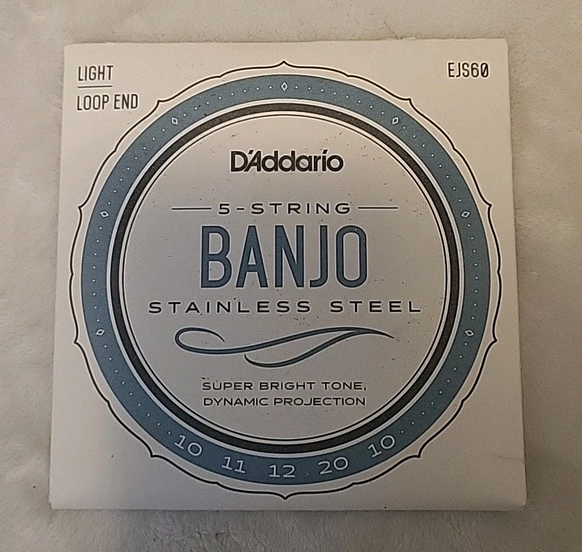 D'Addario Banjo EJS60 Stainless Steel Light Loop End EJS60