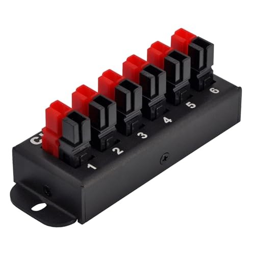 F-1011 6-Position 45A Power Pole Distribution Block Module, Connector Power