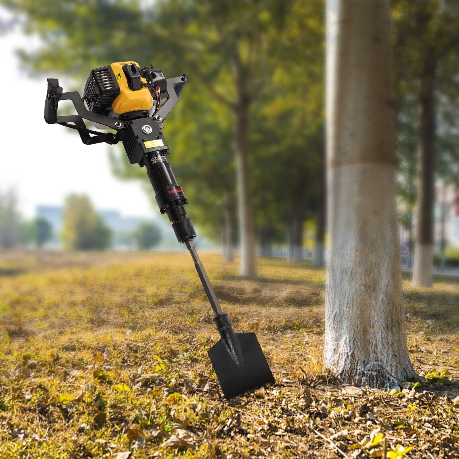 2 Stroke 33CC Gas-Powered Excavator Garden Tree Digger Shovel Digging Machine