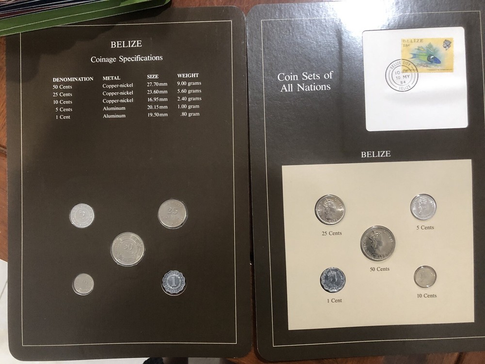 2sets x franklin  all nations Belize Coin Set
