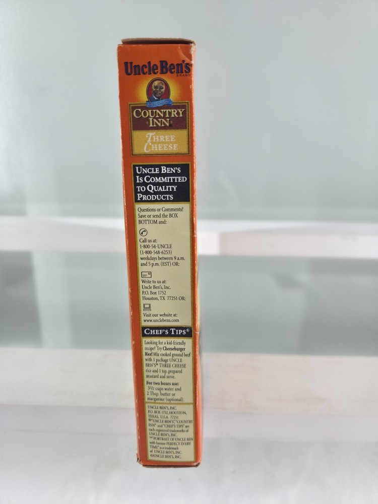 Uncle Ben’s Discontinued Logo Three Cheese