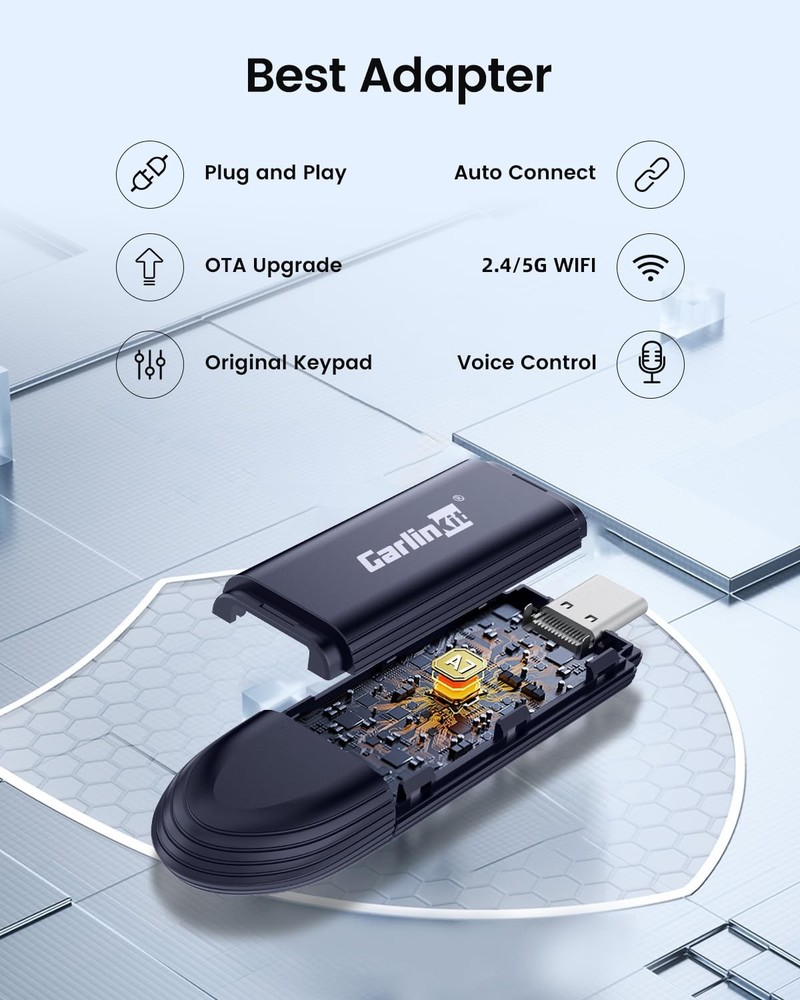 Mini SE Pro Wireless Adapter for OEM Wired CarPlay & OEM Wired Android Auto,C...