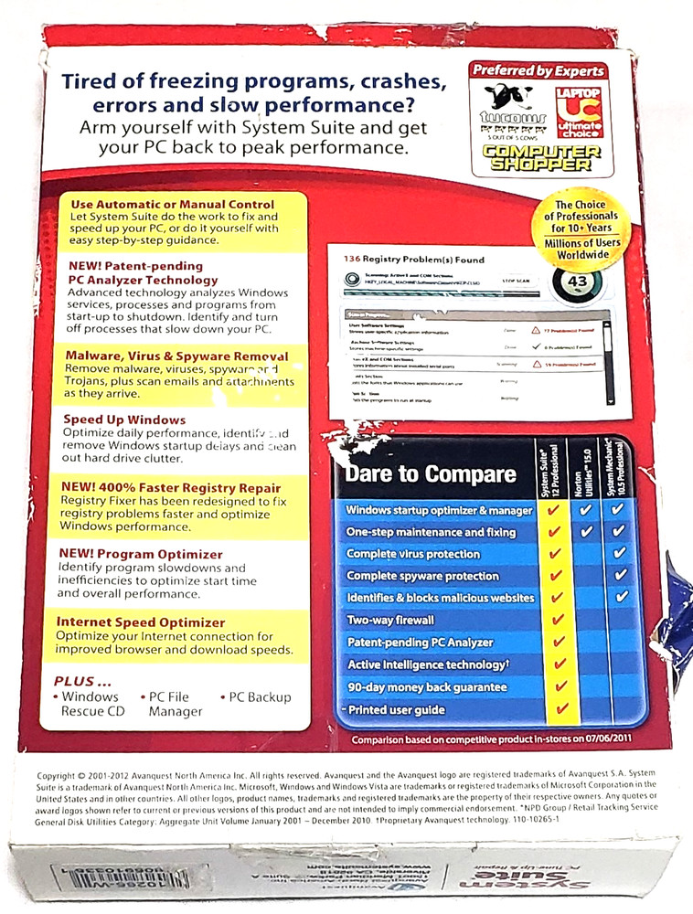 Avanquest System Suite PC Tun-Up & Repair (5 PC Lincese)