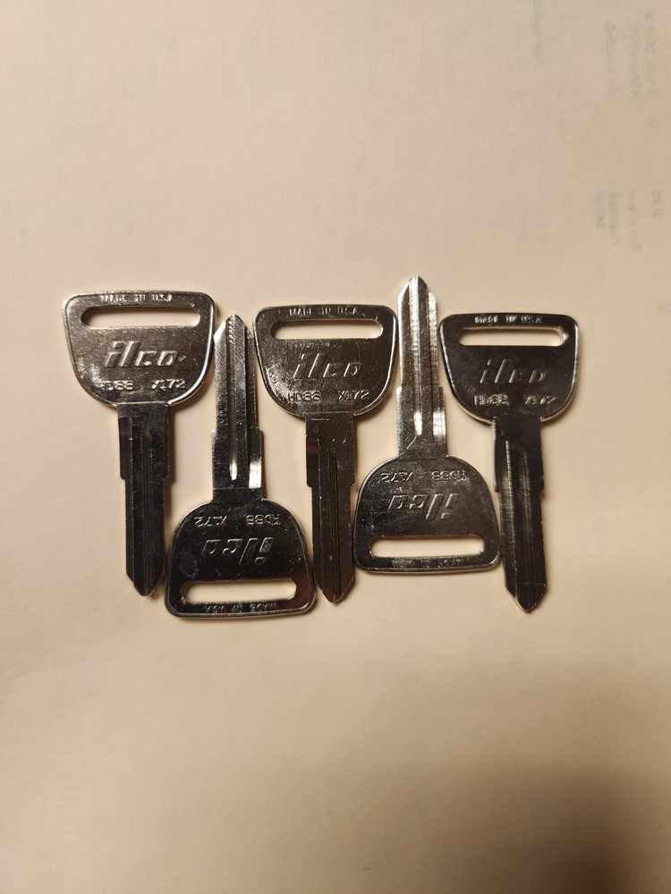 5 HD88 Honda Key Blanks By Ilco   (rm.2-oo)