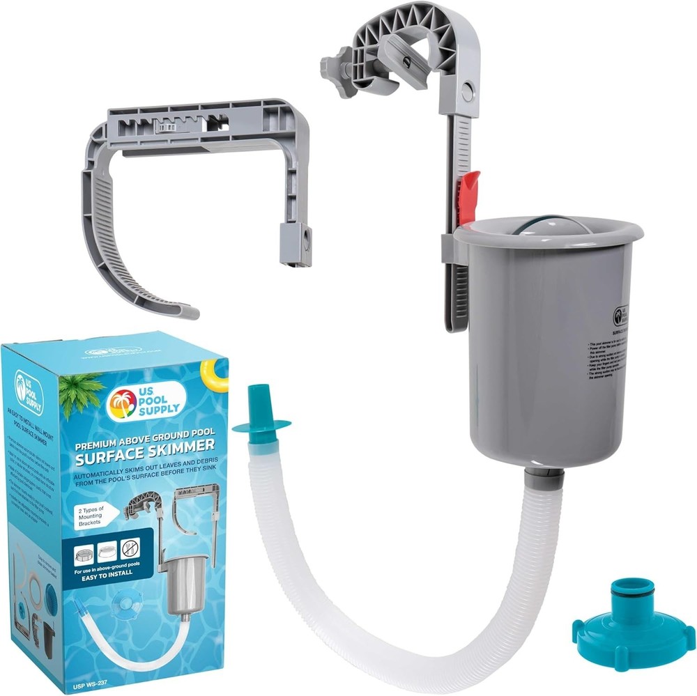 Automatic Pool Surface Skimmer - Efficient Debris Removal for Above Ground Pools