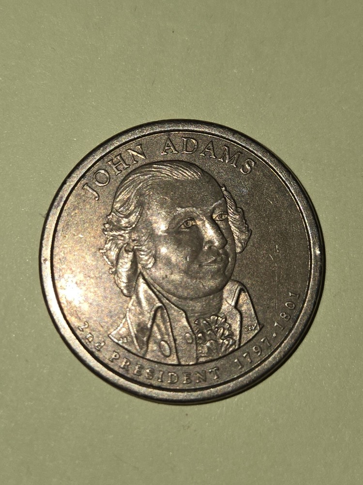 2007 S-PROOF Position A John Adams Dollar Coin