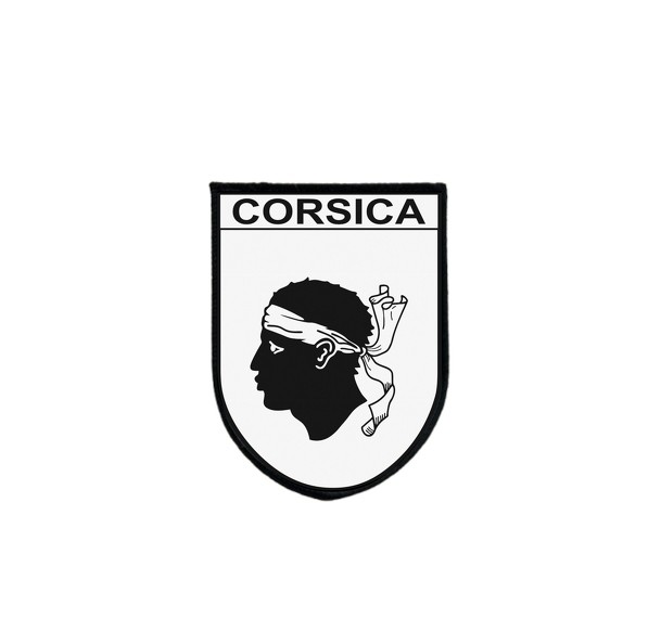 Corsican Tactical Patch Flag Printed Edge Embroidered Hook And Loop