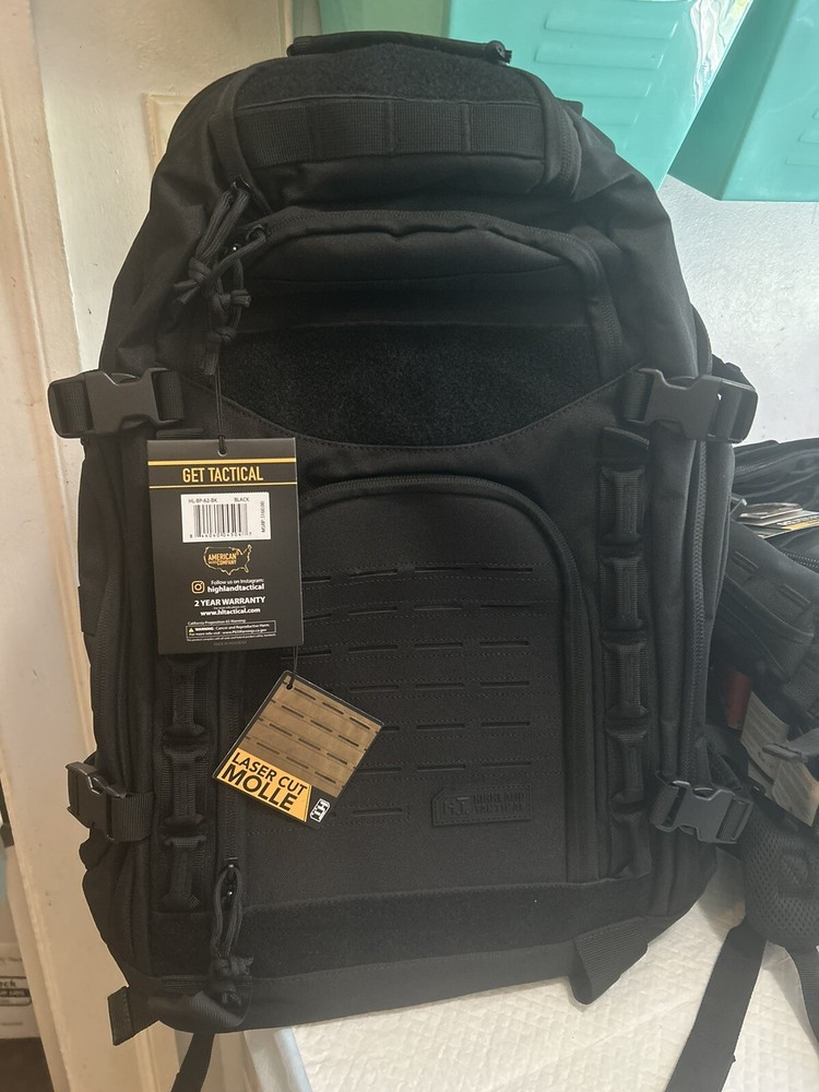 Highland Tactical Backpack - Foxtrot - Black