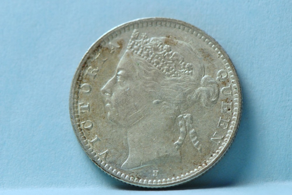 Straits Settlements, 1890-H 10 Cents, Extremely Fine,      5-21*