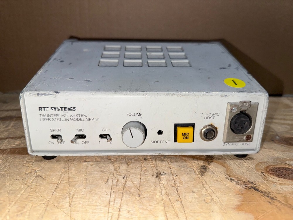 RTS SYSTEMS TW INTERCOM SYSTEM USER STATION MODEL SPK-300 (#1)