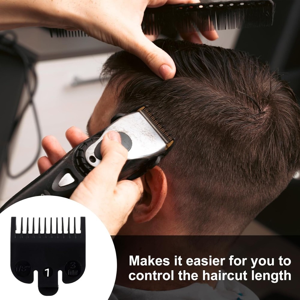 2 Pcs Black Guards for Clippers, Trimmer Guards Replacement, Clipper Guards S...