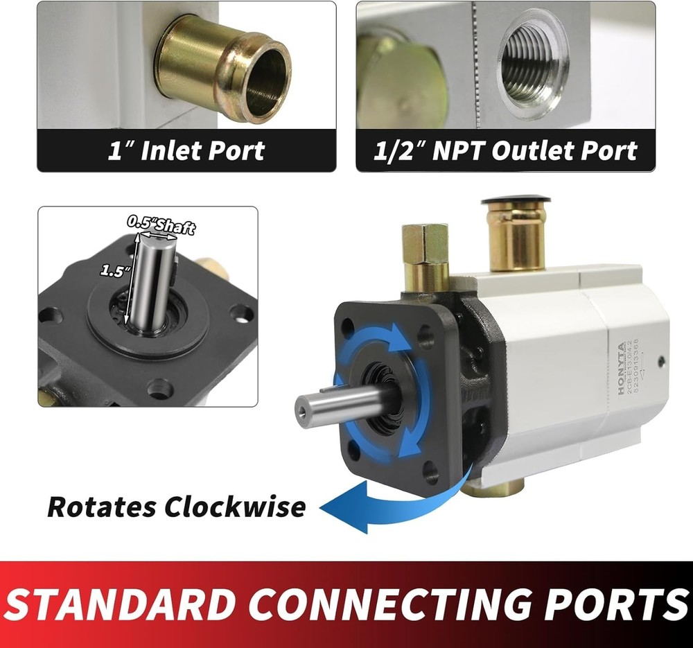 Easy Install Hydraulic Pump for Log Splitters