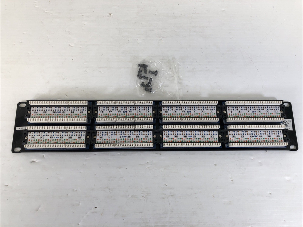 Black Box CAT5e 48-Port Value Line Patch Panel, 2U (JPM5E48A)