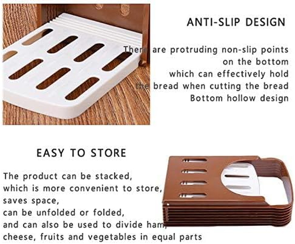 , Foldable Compact Bread Slicing Guide - Bake Slicer Cutter for Homemade Bread,