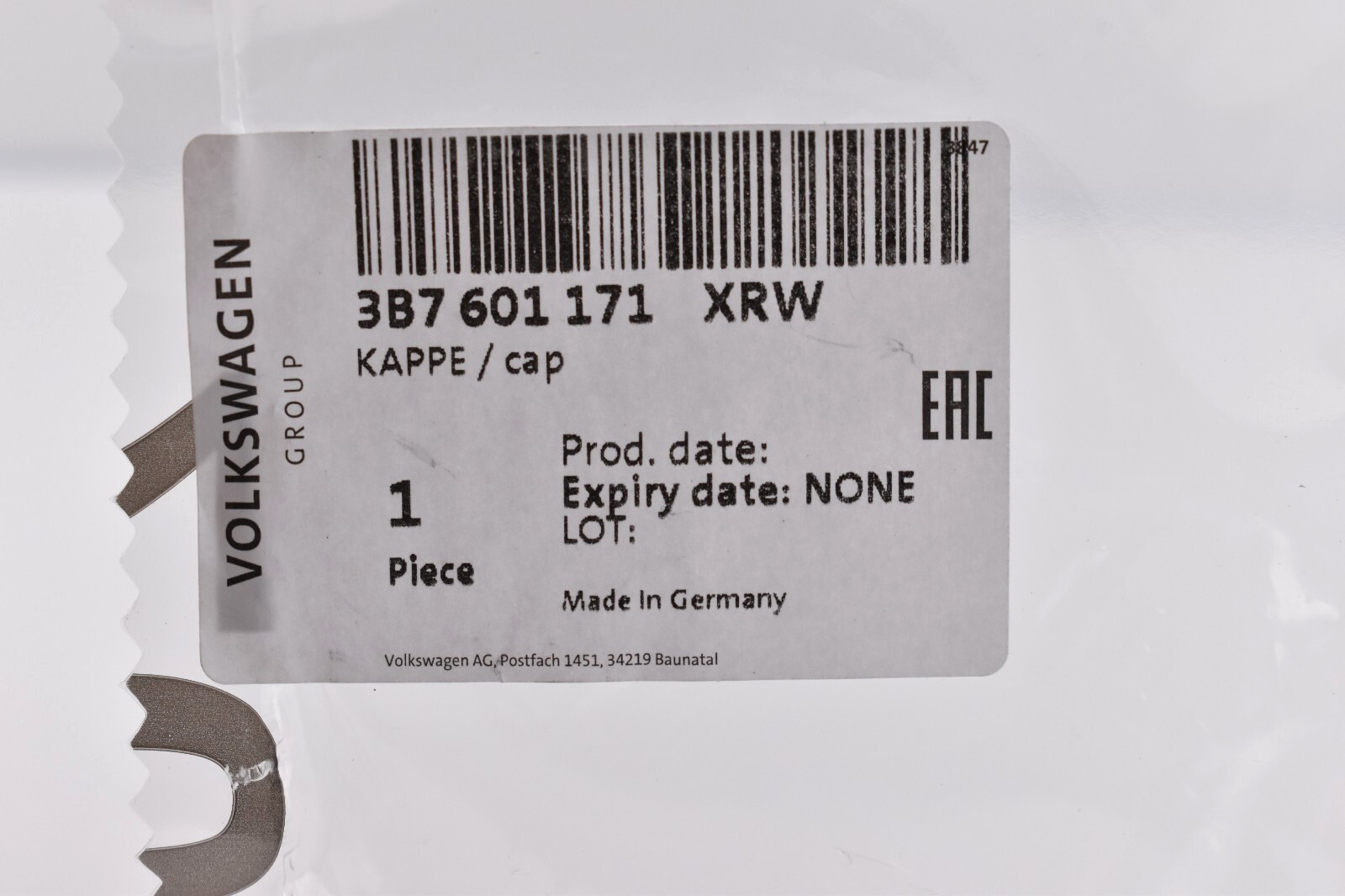 New Volkswagen 65mm 2.5" Wheel Cap 3B7601171 Fits Jetta Passat Golf CC Tiguan🔥