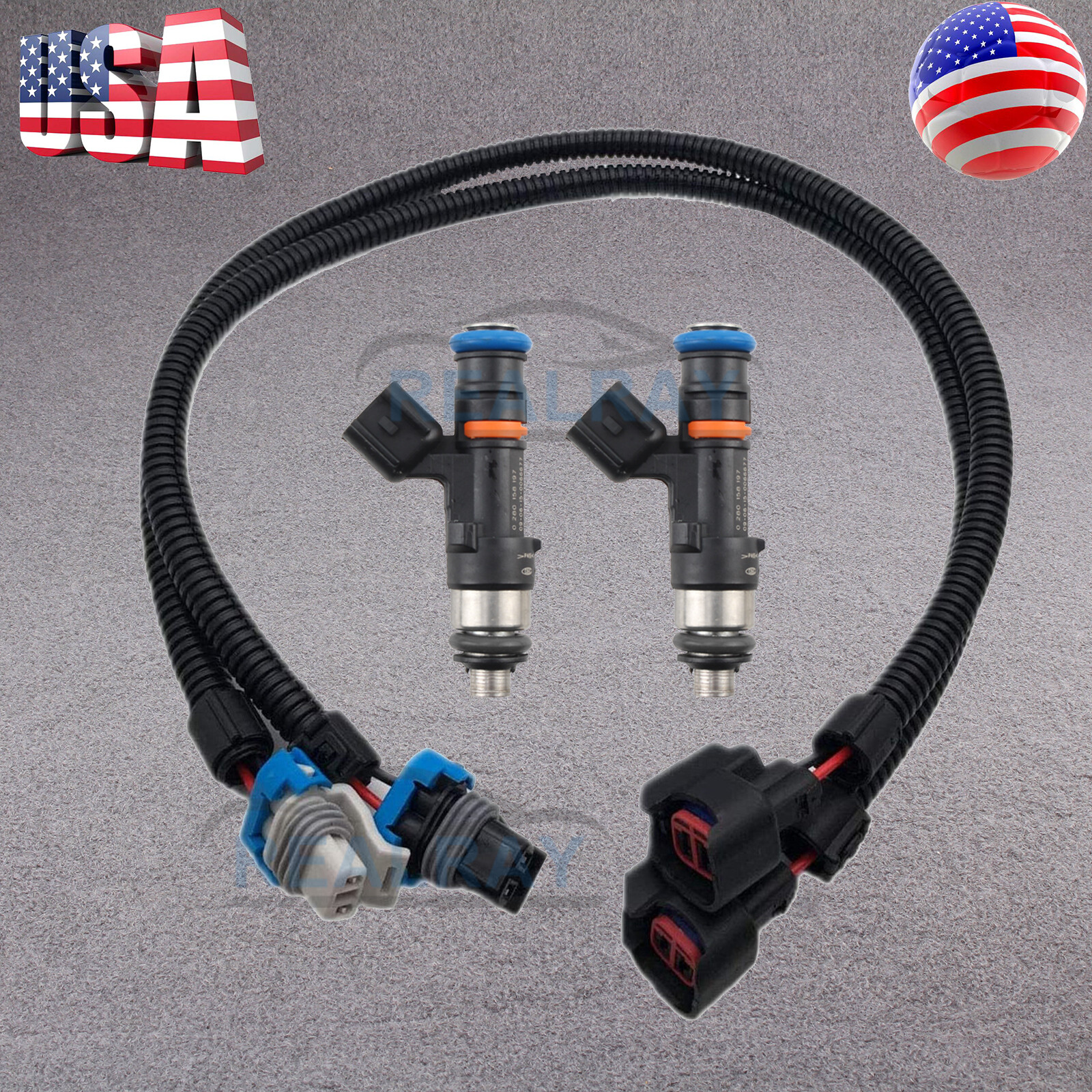 2 Pairs Fuel Injectors For Polaris Ranger 800 XP 800 4X4 2012-13 1204318 1204319