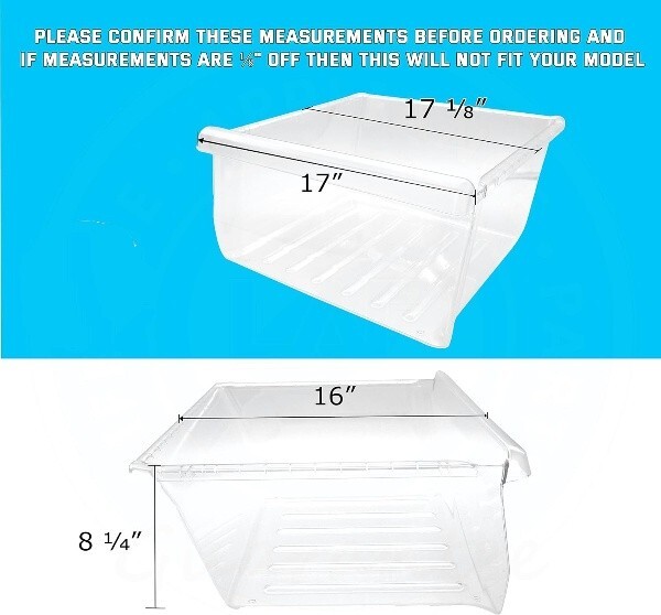 Vegetable Drawer ( Upper ) Compatible with SAMSUNG Refrigerator DA97-08693B