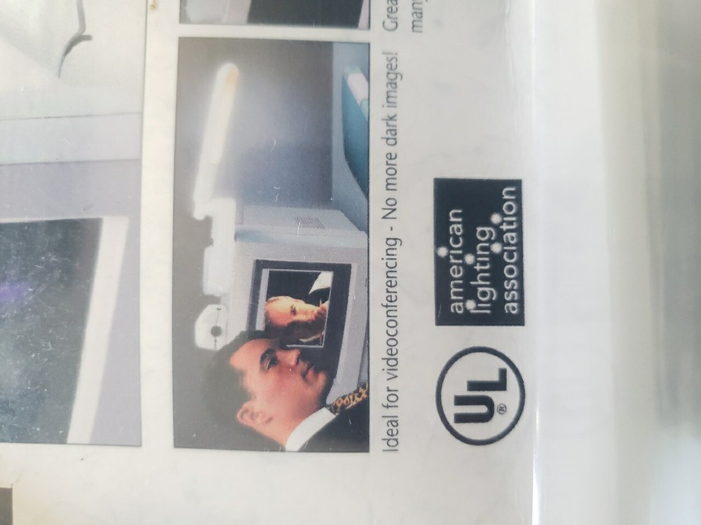 Tensor Computer Lamp Model CL2-64 NEW UNOPENED Dmg Package Only. Cool Gray