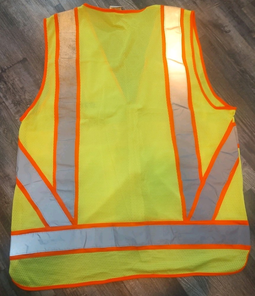 OEM Stihl High Visibility Safety Vest, Mesh Back Solid Front, ANSI Class 2 Large
