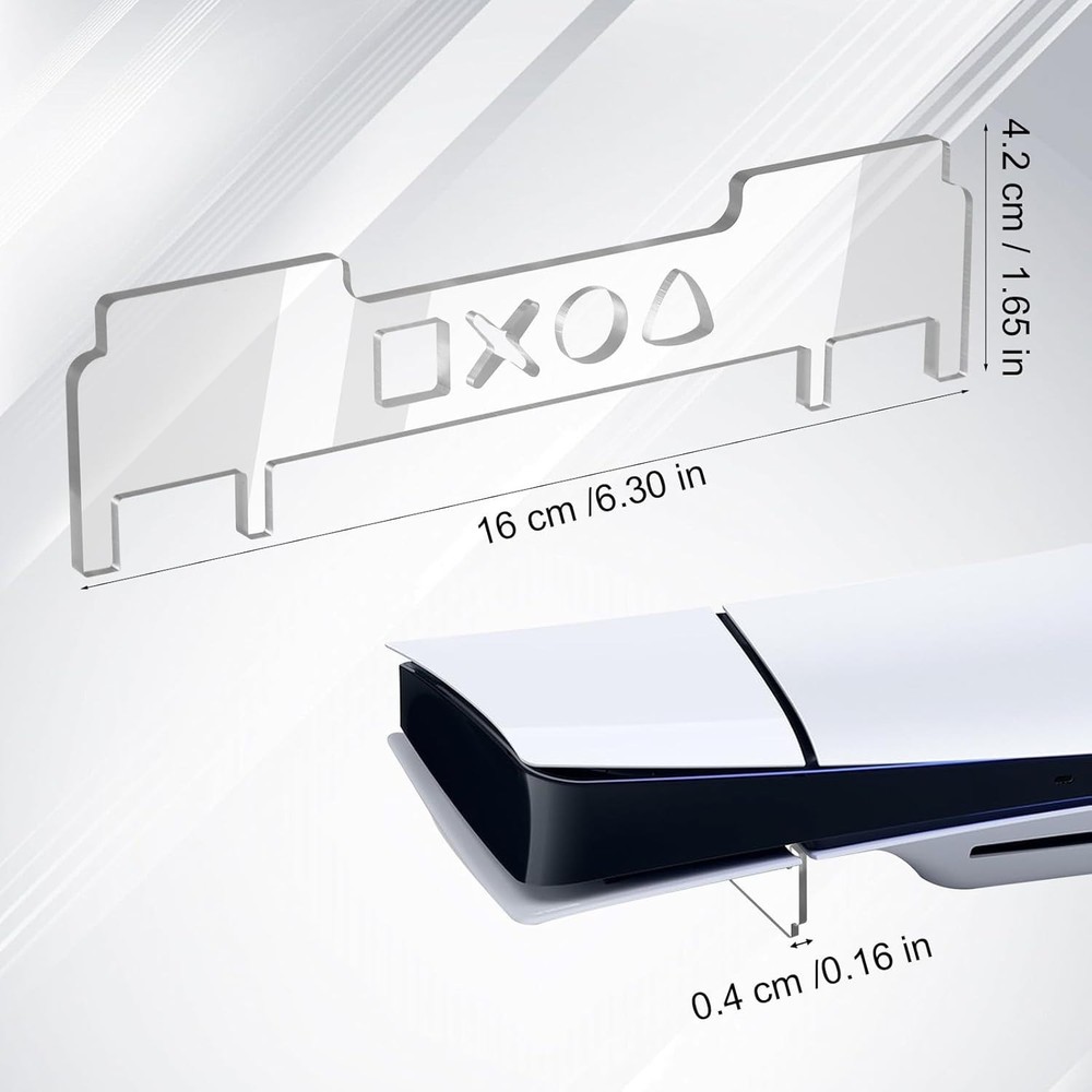 Horizontal Stand for PS5 Slim Console, Transparent Acrylic Support for...