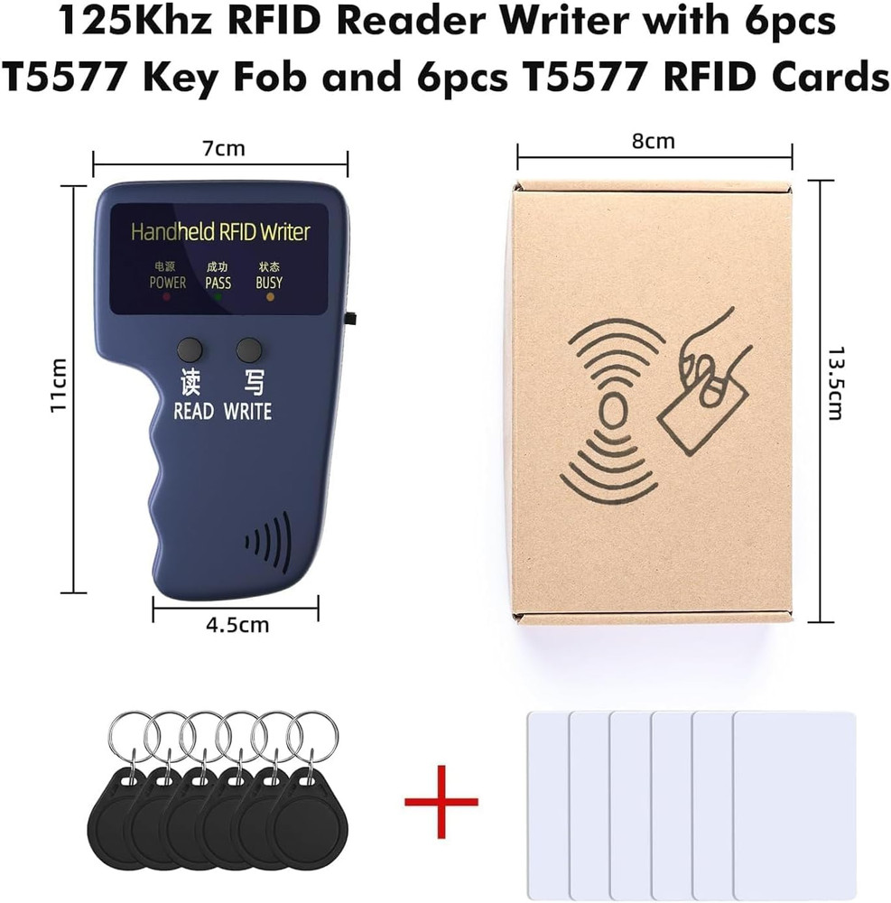 Handheld ID Copier 125Khz RFID Reader Writer Duplicator Handheld RFID Copier Use