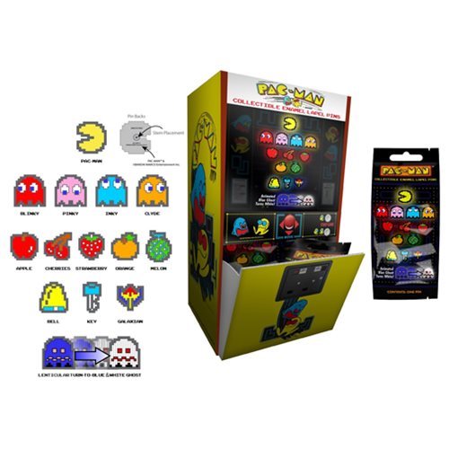 PAC-MAN 8-Bit Classic 1" Enamel Pin Collection