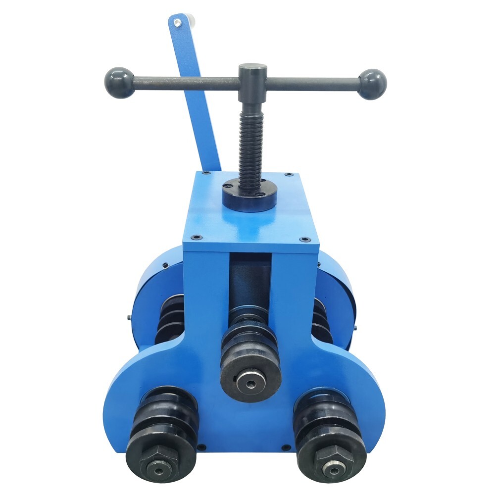 Manual Pipe Tube Bending Machine Ring Roller Bender with Round/Square Dies Set