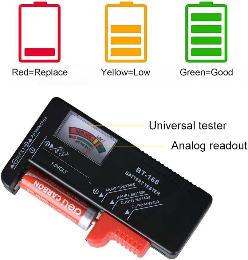 Fireproof Waterproof Battery Organizer Storage Box w/ Tester for 200+ AA AAA