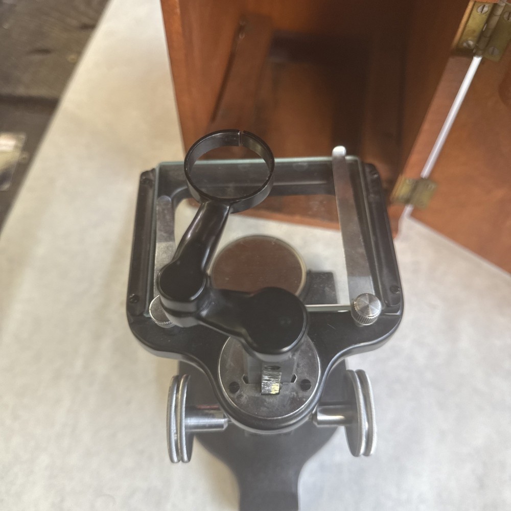 Spencer Buffalo cast iron dissection botanikal mikroscope With Box